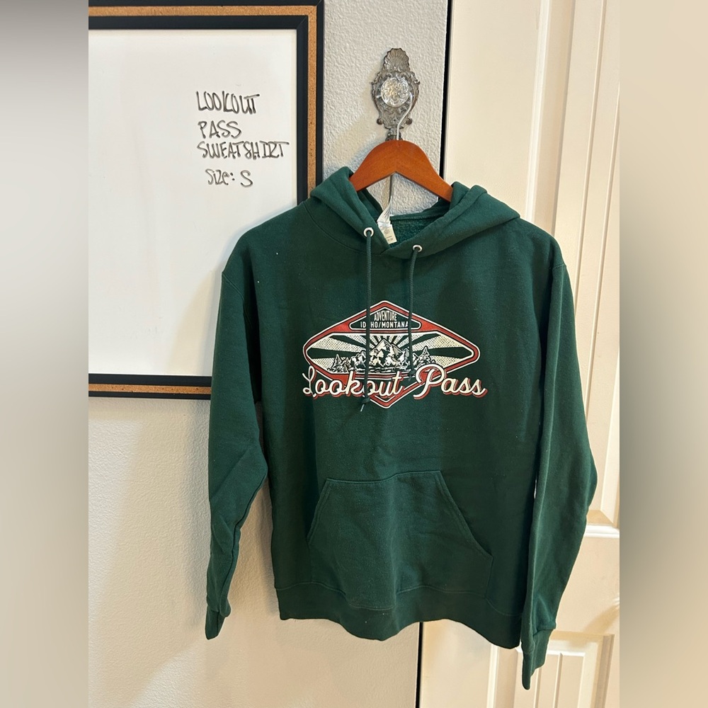 Lookout Pass Green Hoodie
